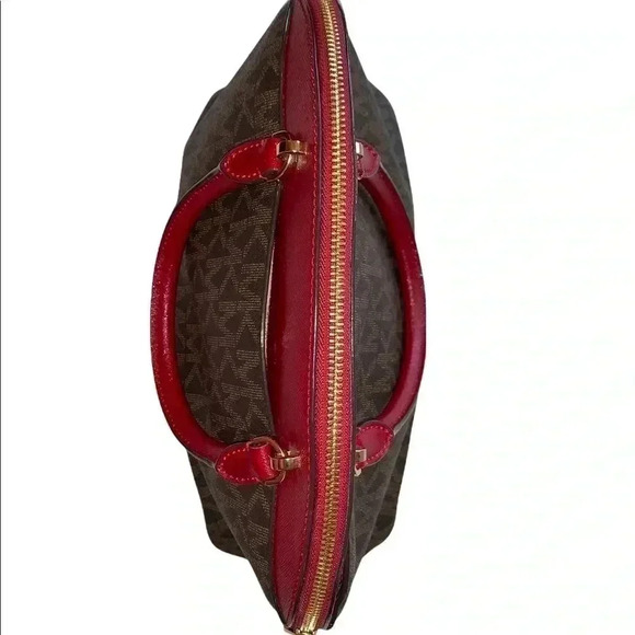 MICHAEL KORS Brown/Red Satchel - Picture 5 of 11